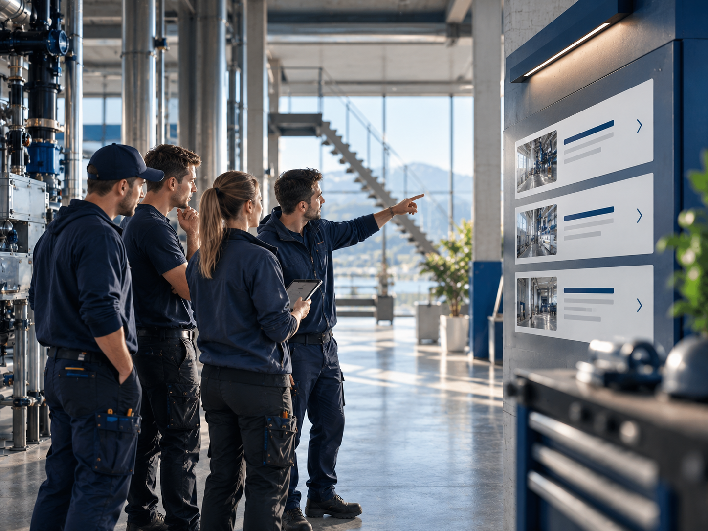 Fachkräfte der Glauser Illnau AG bei der Arbeit